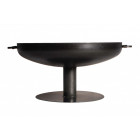 Brasero rond en acier sur pied design 60 cm