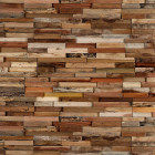 Plaquette de parement premium en bois naturel effet vintage intérieur (lot de 1 m²)