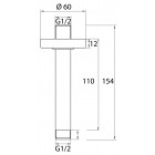Bras de douche plafonnier en laiton chromé 110 mm 