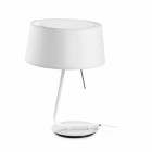 Lampe de table blanche hotel 1 ampoule
