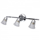 Spot chromé techno 3 ampoules 25 cm