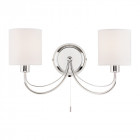 Applique phantom, chrome et abat-jour blanc