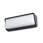 Aplique murale de jardin noire half