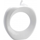 Pomme design blanche en céramique