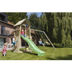 Aire de jeux en bois belvedere avec balançoires