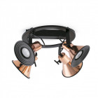 Plafonnier cuivre cup 4 ampoules