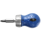Tournevis porte-embout BOST Mini-boule - 3 Embout : Plat 5.5mm - PH2 - PZ2 - 625096