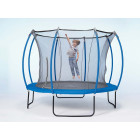 Trampoline junior avec protection réversible bleu océan ou citron 305 cm
