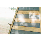 Grand tipi d'extérieur en bois 220 cm