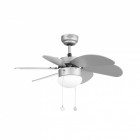 Ventilateur de plafond avec lumière gris palao 1 ampoule