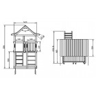 Aire de jeux en bois pagode