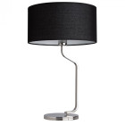 Lampe de table chromée megapolis 1 ampoule 58 cm
