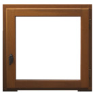 Fenêtre bois 1 vantail h95 x l40 tirant droite côtés tableau + poignée (ref 010220f9) gd menuiseries