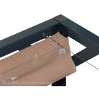 Pergola autoportante bois douglas toile sable 3 x 2,9 m