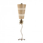 Lampe anemone, taupe et crème