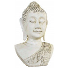 Buste géant de bouddha en pierre reconstituée