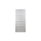 Porte coulissante modèle tamera blanc h204 x l.83 + 2 coquilles  - gd menuiseries