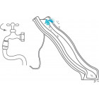 Glissière de toboggan avec vague en pehd s-line 295cm