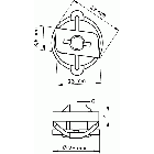 Ecrous coulissants (ez) WALRAVEN BIS RapidRail® - Pour rail BIS RapidRail® WM0-30 EZ M8 - 6513108