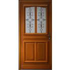 Porte d'entrée bois vitrée, vauban, h.200xl.90  p.gauche + poignée et barillet (ref 010403rfp) cotes tableau gd menuiseries