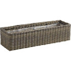 Jardinière rectangulaire en rotin synthétique (lot de 2)