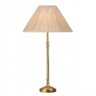Lampe de table fitzroy, laiton, abat-jour beige