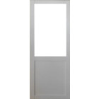 Porte coulissante atelier blanc h204 x l93 sans meneau gd menuiseries