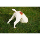 Statuette chien bob le creuseur tâches marrons