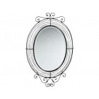 Miroir ovale en métal
