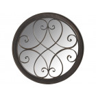 Miroir rond en métal