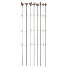 Supports à plantes verticaux (lot de 8) hauteur 175 cm