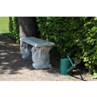 Banc en béton décoration cygne