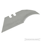 10 lames de cutter concaves 0,6 mm SILVERLINE 675229