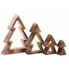 Sapin gigogne en bois (lot de 4)