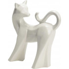 Chat blanc en céramique felio