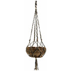 Suspension macramé bicolore en jute