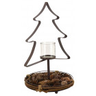 Photophore sapin et pommes de pin