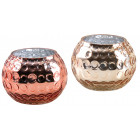 Photophore boule en verre antique (lot de 2)