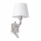 applique murale nickel mat essential 1 ampoule