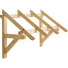 Auvent en bois pour porte d'entrée eco