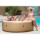 Baignoire de massage à bulles ronde purespa 216x71cm 6 personnes