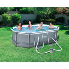 Bestway piscine "levant" 300 x 200 84 cm ovale gris