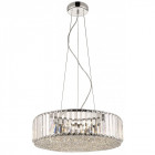 Suspension en cristal poole 5 lumières