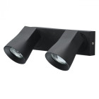 Spot noir techno 2 ampoules 15 cm