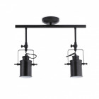 Plafonnier noir list 2 ampoules