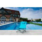 Siège de plage pliable bleu turquoise avec housse de transport - o'sun - dimensions :