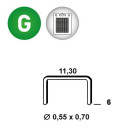 Agrafes VX galvanisée - Blister de 1000 agrafes - Dimensions au choix
