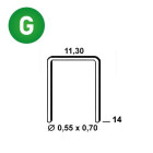 Agrafes VX-14 galva - Boite de 3000 pièces - 6VX141 Agrafes VX-14 galva - Boite de 3000 pièces - 6VX141