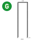 Agrafes WP-75 galv résinées - Boite de 2900 pièces - 6WP751 Agrafes WP-75 galv résinées - Boite de 2900 pièces - 6WP751