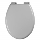 Abattant wc - mdf et double frein de chute - soft grey Aurlane - 700537